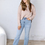 Hartley Cable Knit Sweater - Wheat FINAL SALE