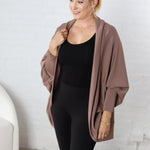 Hayli Ultra Soft Cocoon Cardigan - Taupe