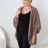 Hayli Ultra Soft Cocoon Cardigan - Taupe