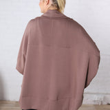 Hayli Ultra Soft Cocoon Cardigan - Taupe