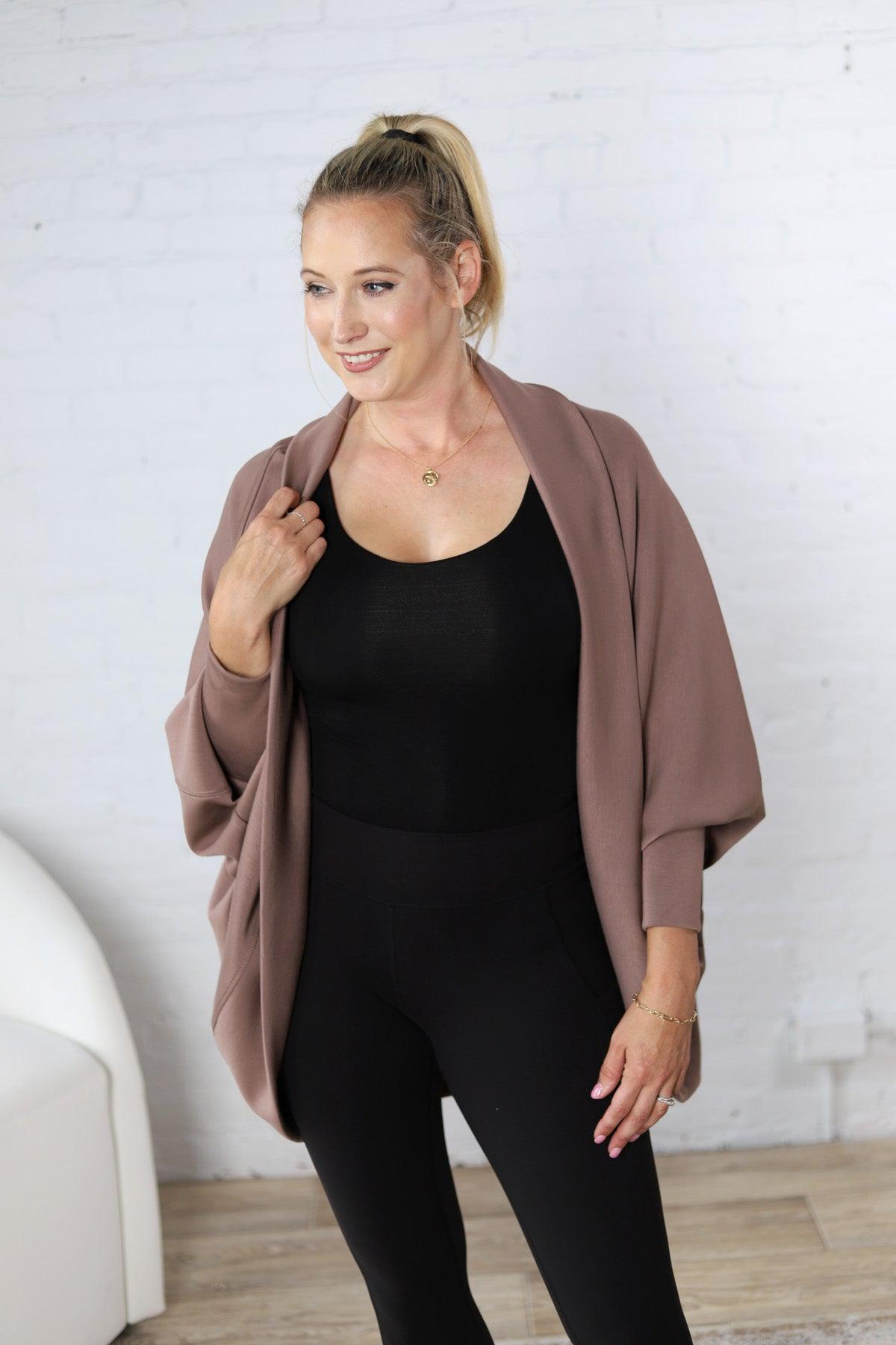 Hayli Ultra Soft Cocoon Cardigan - Taupe