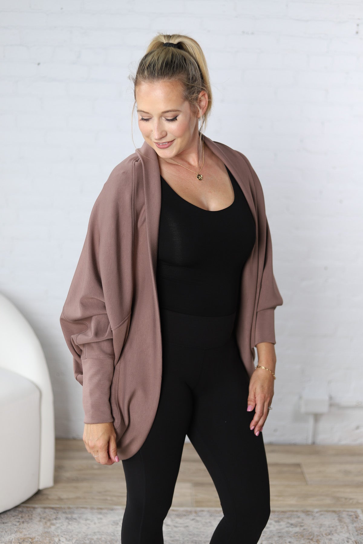 Hayli Ultra Soft Cocoon Cardigan - Taupe