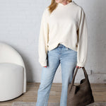 Hazel Drop Shoulders Relaxed Hoodie - Alpaca