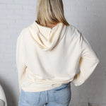 Hazel Drop Shoulders Relaxed Hoodie - Alpaca