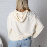 Hazel Drop Shoulders Relaxed Hoodie - Alpaca