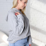 Hazel Drop Shoulders Relaxed Hoodie - Heather Gray