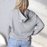 Hazel Drop Shoulders Relaxed Hoodie - Heather Gray