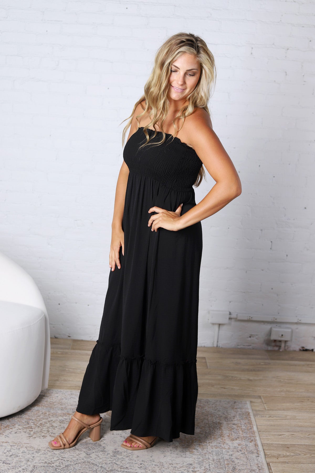 Hazel Smocked Top Maxi Dress
