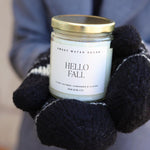 Hello Fall 9 oz. Soy Candle - Clear Jar