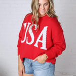 Hensley USA Long Sleeve Oversized Sweater FINAL SALE