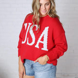 Hensley USA Long Sleeve Oversized Sweater FINAL SALE