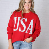 Hensley USA Long Sleeve Oversized Sweater FINAL SALE