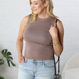 Hollis Ribbed Knit Tank Top - Mocha - FINAL SALE