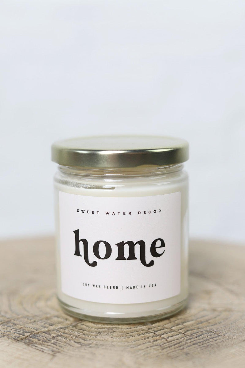Home 9 oz. Soy Candle - Clear Jar