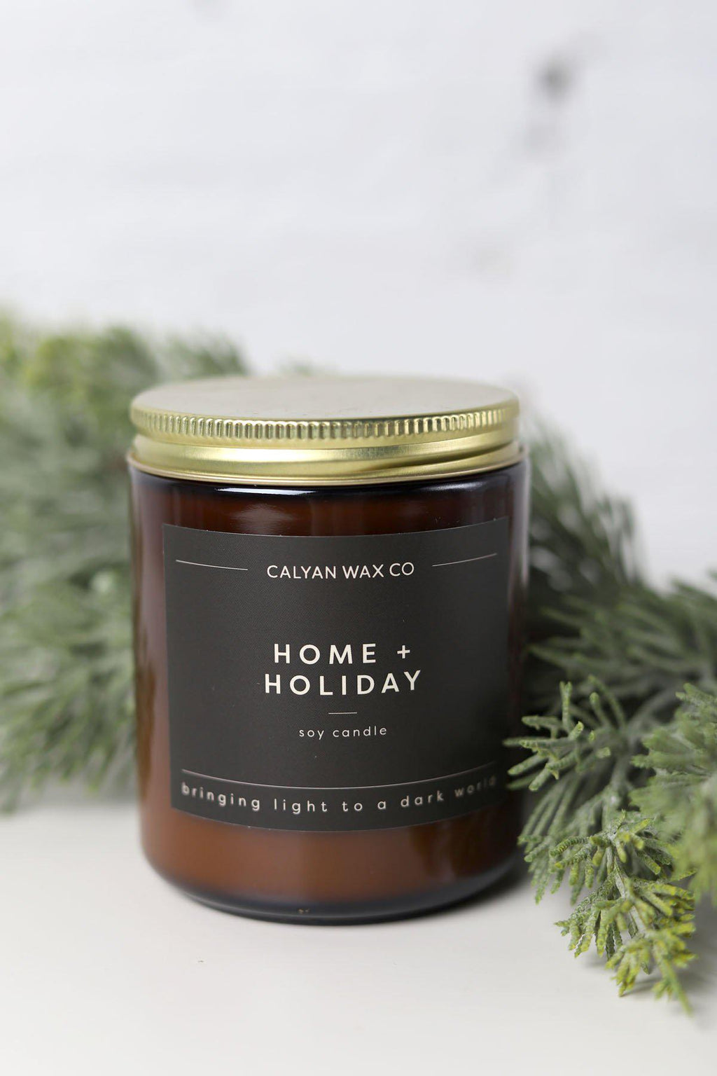 Home + Holiday Amber Jar Candle