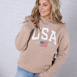 USA Est 1776 Sweatshirt - Tan