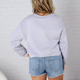America Freedom 250 Cropped Sweatshirt - Lt Blue