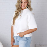 Tavyn Modal Luxe Short Sleeve Top - Cream