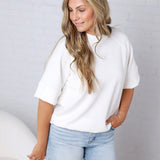 Tavyn Modal Luxe Short Sleeve Top - Cream