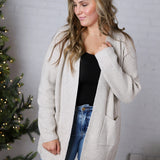 Ardena Front Pocket Cardigan - Beige