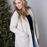Ardena Front Pocket Cardigan - Beige