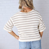 Adley Striped Knit Top