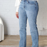 Idalia Straight Leg Denim - Absolute Zero