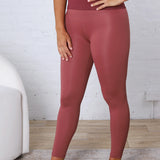 Maelle Cloud Light Contour High-Waisted Leggings - Rosewood