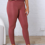 Maelle Cloud Light Contour High-Waisted Leggings - Rosewood