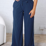 Savannah Finish Line Track Pants - Blue Thunder