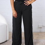 Savannah Finish Line Track Pants - Black