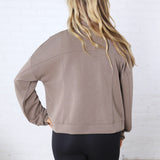 Bria Zip Up Jacket - Truffle