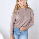 Josephin Crew Neck Sweater - Mocha