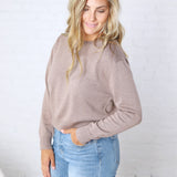 Josephin Crew Neck Sweater - Mocha