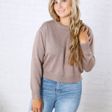 Josephin Crew Neck Sweater - Mocha