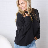 Esti Loose Fit Sweater - Navy
