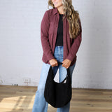The Lewis Shirt - Burgundy Heather