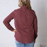 The Lewis Shirt - Burgundy Heather