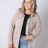 The Lewis Shirt - Soft Brown Heather