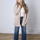 Larkyn Soft Knit Cardigan - Taupe