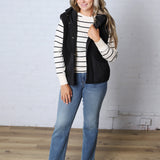 The Stacy Top - Off White/Black