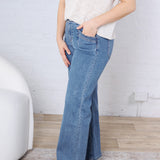 Odette Super HR Wide Leg Denim - Medium Wash