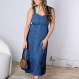 Leni Dark Chambray Dress