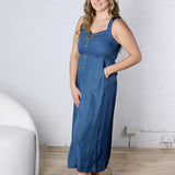 Leni Dark Chambray Dress