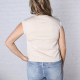 Zelma Sleeveless Top - Beige