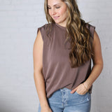 Tamsin Tucked Shoulder Detail Top