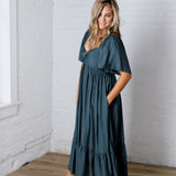 Winslet Willow Sweetheart Smocked Midi Dress