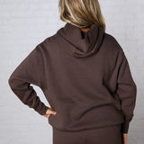 Kassidy Pullover Fleece Hoodie - Coffee Bean