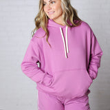 Kassidy Pullover Fleece Hoodie - Mulberry
