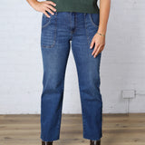 KUT Avery High Rise Easy Straight Jeans - Fortune